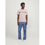 Ανδρική Μπλούζα Κοντομάνικη Jack & Jones 12250411 ΡΟΖ - Image 4