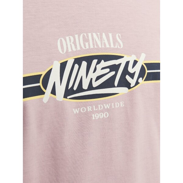 Ανδρική Μπλούζα Κοντομάνικη  Jack  & Jones 12250411 ΡΟΖ - Image 5