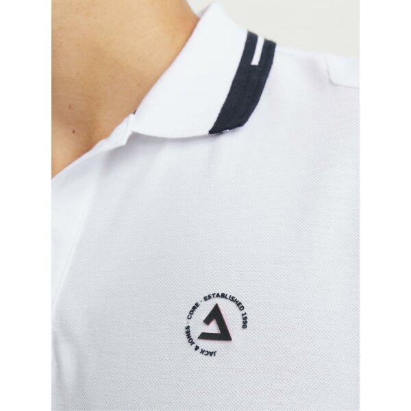 Ανδρική Μπλούζα Polo Jack  & Jones 12252395 Λευκό - Image 2
