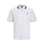 Ανδρική Μπλούζα Polo Jack & Jones 12252395 Λευκό