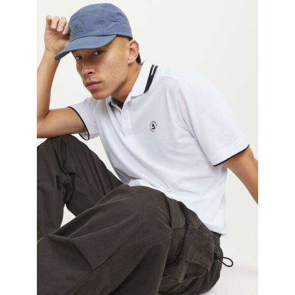 Ανδρική Μπλούζα Polo Jack  & Jones 12252395 Λευκό - Image 3