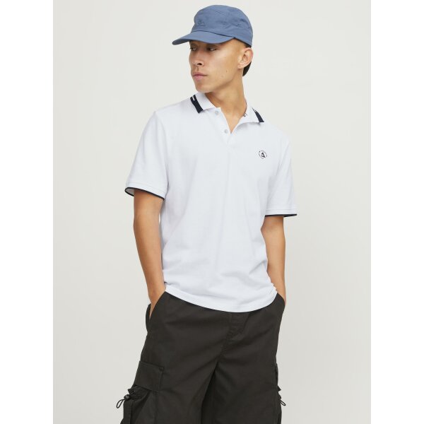 Ανδρική Μπλούζα Polo Jack  & Jones 12252395 Λευκό - Image 4