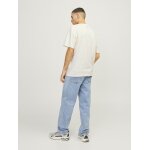Ανδρική Μπλούζα Κοντομάνικη Relaxed Fit Jack & Jones 12250436 Λευκό - Image 3