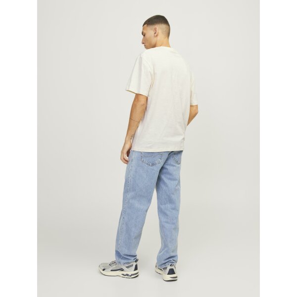 JORLAFAYETTE BRANDING TEE SS CREW NEC LN Ανδρική Μπλούζα Κοντομάνικη Relaxed Fit Jack  & Jones 12250436 Λευκό - Image 3