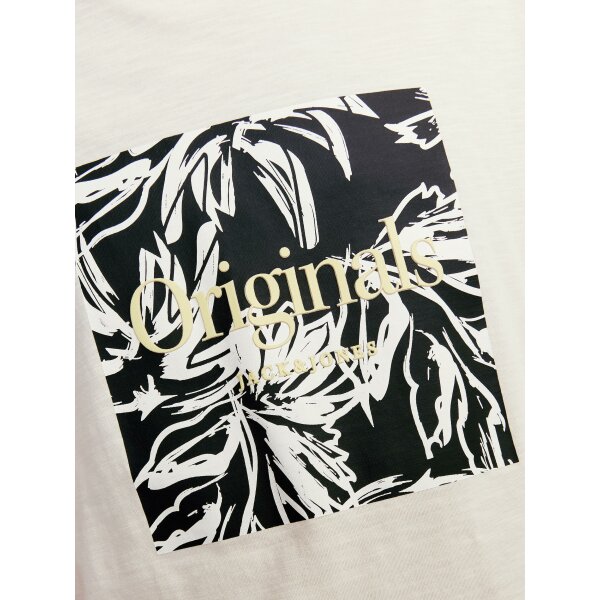 JORLAFAYETTE BRANDING TEE SS CREW NEC LN Ανδρική Μπλούζα Κοντομάνικη Relaxed Fit Jack  & Jones 12250436 Λευκό - Image 5