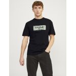 Ανδρική Μπλούζα Κοντομάνικη Relaxed Fit Jack  & Jones 12250436 Μαύρο - Image 3