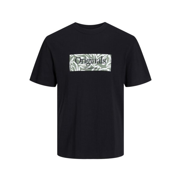 Ανδρική Μπλούζα Κοντομάνικη Relaxed Fit Jack  & Jones 12250436 Μαύρο - Image 1