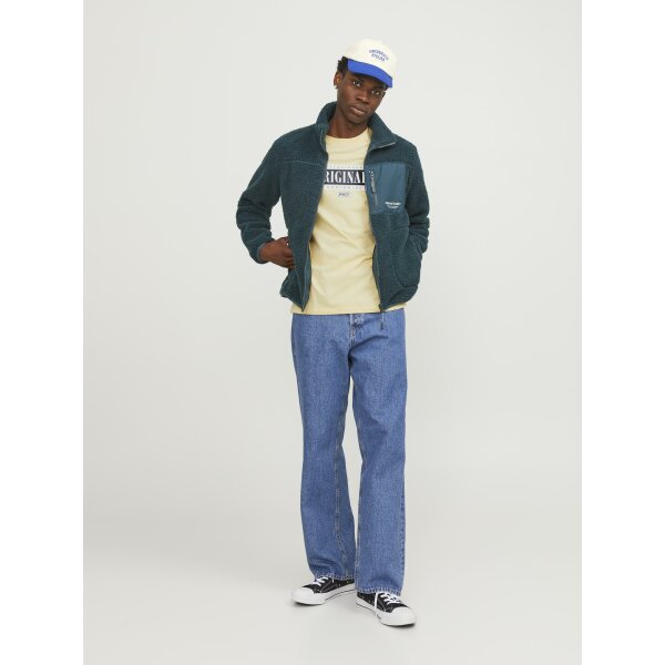 JORCOBIN TEE SS CREW NECK LN Ανδρική Μπλούζα Κοντομάνικη  Jack  & Jones 12250411 Κίτρινο - Image 2