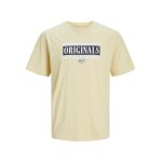 Ανδρική Μπλούζα Κοντομάνικη Jack & Jones 12250411 Κίτρινο