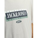 Ανδρική Μπλούζα Κοντομάνικη Jack & Jones 12250411 Μπέζ - Image 4