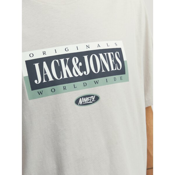 Ανδρική Μπλούζα Κοντομάνικη  Jack  & Jones 12250411 Μπέζ - Image 4