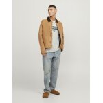 Ανδρική Μπλούζα Κοντομάνικη Jack & Jones 12250411 Μπέζ - Image 6