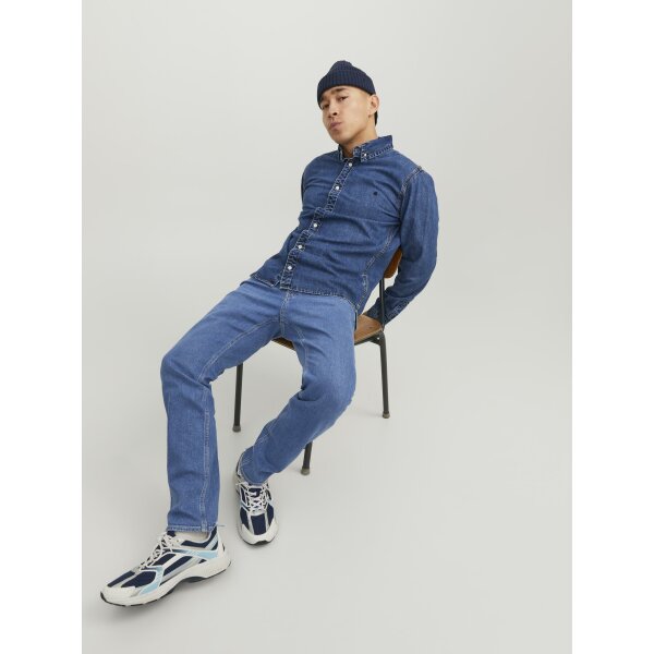 JJIMIKE JJORIIGINAL AM 385 NOOS Ανδρικό Παντελόνι Τζιν  Tapered Fit Jack & Jones 12242320 Μπλε - Image 8