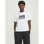 Ανδρική Μπλούζα Κοντομάνικη Jack & Jones 12252376 Λευκό - Image 2