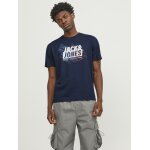 Ανδρική Μπλούζα Κοντομάνικη Jack & Jones 12252376 Μπλε - Image 2