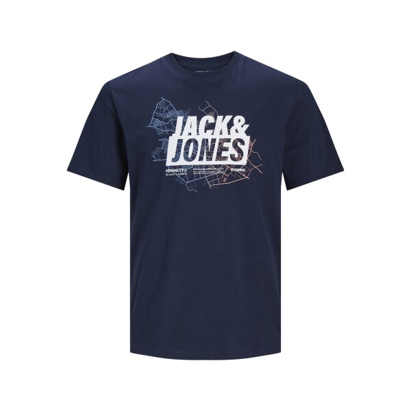 Ανδρική Μπλούζα Κοντομάνικη  Jack  & Jones 12252376 Μπλε - Image 1