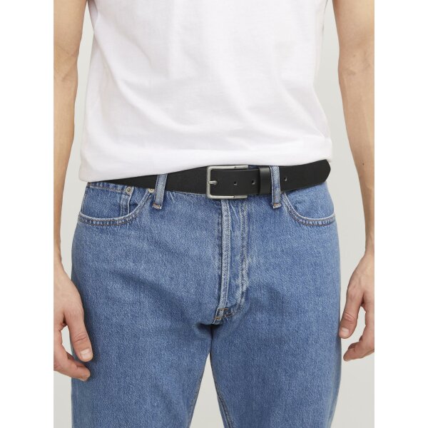 JACFLYNN CLASSIC BELT PS Ανδρική Ζώνη Jack & Jones Μαύρο - Image 4