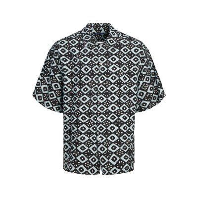 Ανδρικό Πουκάμισο Relaxed Fit Jack & Jones 12252270 Μαύρο Μπεζ