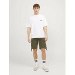Ανδρική Βερμούδα Cargo Jack & Jones Relaxed fit 12253122 Χακί - Image 5