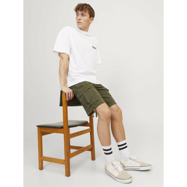 Ανδρική Βερμούδα Cargo Jack & Jones Relaxed fit 12253122 Χακί - Image 7