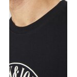 Ανδρική Μπλούζα Κοντομάνικη  Jack  & Jones 12250411 Μαύρο - Image 3