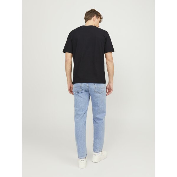 Ανδρική Μπλούζα Κοντομάνικη  Jack  & Jones 12250411 Μαύρο - Image 7