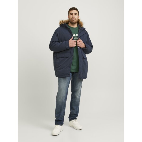 Ανδρική Μπλούζα PLUS SIZE Jack & Jones 12251052 Πράσινο - Image 4