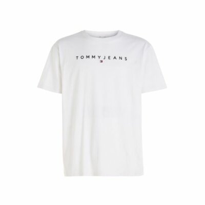 Ανδρική Μπλούζα TOMMY JEANS LINEAR LOGO DM0DM17993 Λευκό