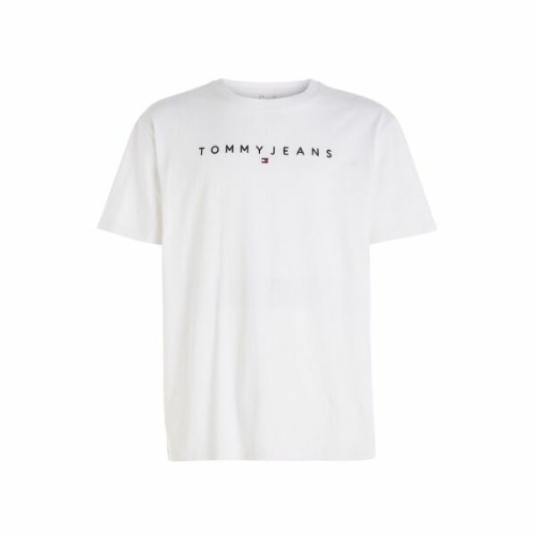 dm0dm17993-ybr-tommy_jeans_women_linear_logo_regular_fit_t-shirt_white_6 Ανδρική Μπλούζα TOMMY JEANS LINEAR LOGO DM0DM17993 Λευκό - Image 1