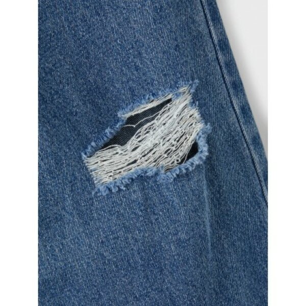 name-it-13202625-παντελόνα (1) ΠΑΙΔΙΚΟ ΤΖΙΝ ΦΑΡΔΥ ΜΕ ΣΚΙΣΙΜΟ ΚΟΡΙΤΣΙ NLFNOIZZA DNM HW STRAIGHT PANT 13202625 - Image 2