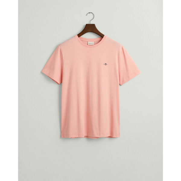 time__1698172205__202401-2003184-671-flat-fv-1 Ανδρική Μπλούζα GANT REG SHIELD SS 2003184 Ροζ - Image 1