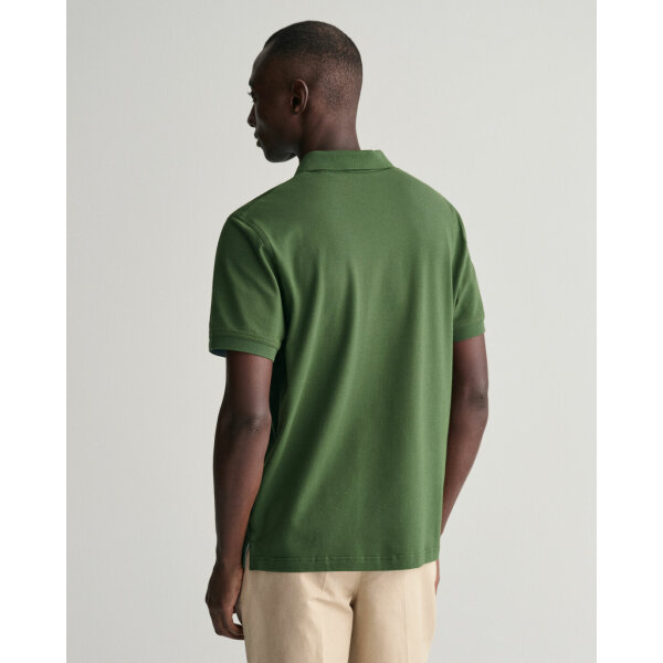 Ανδρική Μπλούζα GANT POLO REG CONTRAST PIQUE 2062026 Πράσινο - Image 3