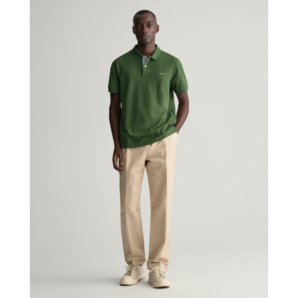 Ανδρική Μπλούζα GANT POLO REG CONTRAST PIQUE 2062026 Πράσινο - Image 4