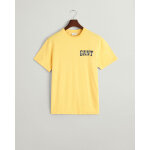 Ανδρική Μπλούζα GANT ARCH SCRIPT SS 2033016 Κίτρινο