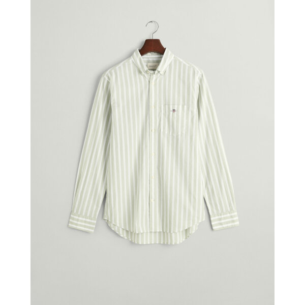 time__1701432606__202401-3240039-345-flat-fv-1 Ανδρικό Πουκάμισο Gant Reg Wide Poplin 3240039 Πράσινο - Image 1