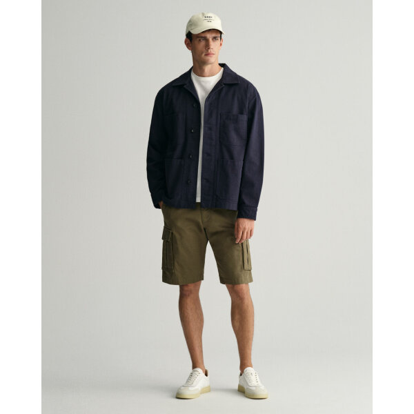 Ανδρική Βερμούδα Gant Cargo Relaxed Twill 205069 Χακί - Image 4