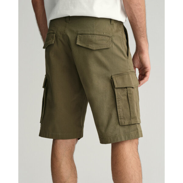 Ανδρική Βερμούδα Gant Cargo Relaxed Twill 205069 Χακί - Image 5