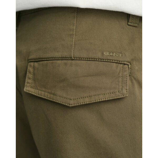 Ανδρική Βερμούδα Gant Cargo Relaxed Twill 205069 Χακί - Image 9