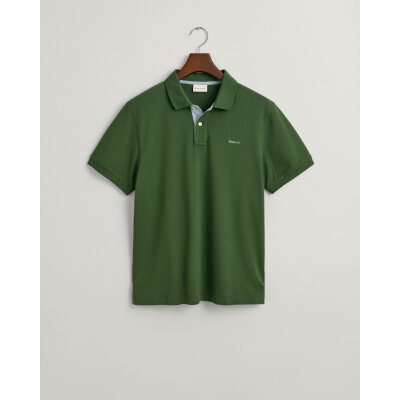 Ανδρική Μπλούζα GANT POLO REG CONTRAST PIQUE 2062026 Πράσινο