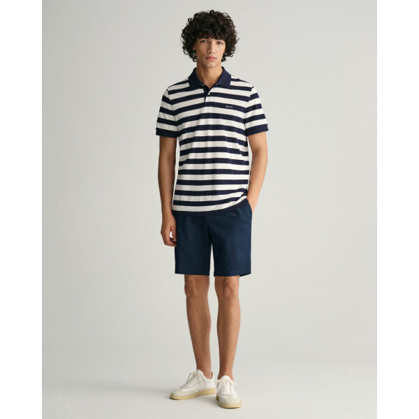 Ανδρική Μπλούζα POLO GANT STRIPED SS PIQUE 2013040 Μπλε - Image 3