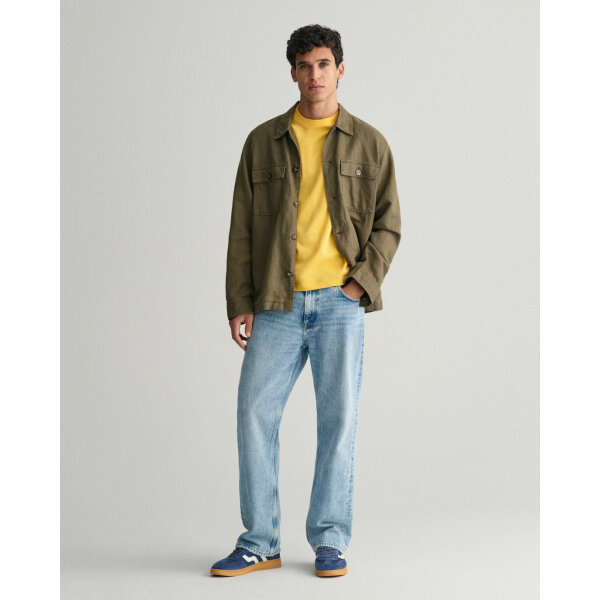 Ανδρική Μπλούζα GANT ARCH SCRIPT SS 2033016 Κίτρινο - Image 3