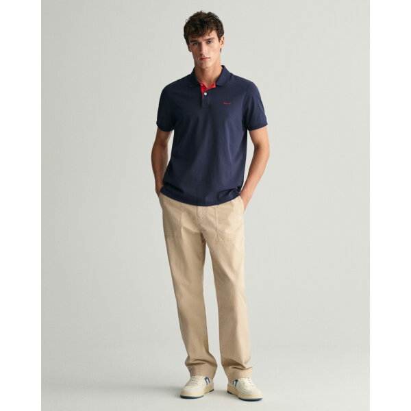 Ανδρική Μπλούζα GANT POLO REG CONTRAST PIQUE 2062026 Μπλε - Image 4