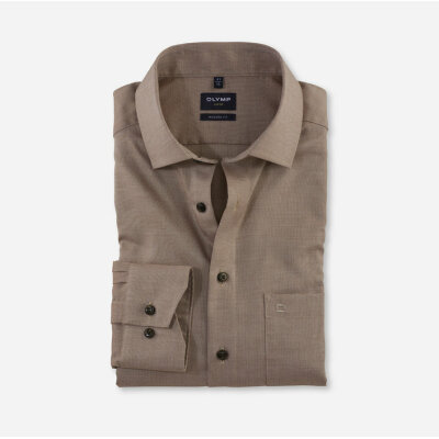 Ανδρικό Πουκάμισο OLYMP MODERN FIT 12045422 Καφέ