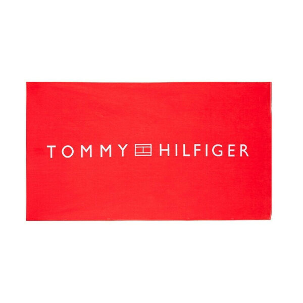 20240202165559_tommy_hilfiger_petseta_thalassis_kokkini_uu0uu00074_xjd Ανδρική Πετσέτα Θαλλάσης TOMMY JEANS UU0UU00074 Κόκκινο - Image 1