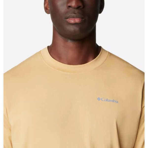 2071701_292_a2_om Ανδρική Μπλούζα COLUMBIA BLACK BUTTE 2071701 Κίτρινη - Image 3