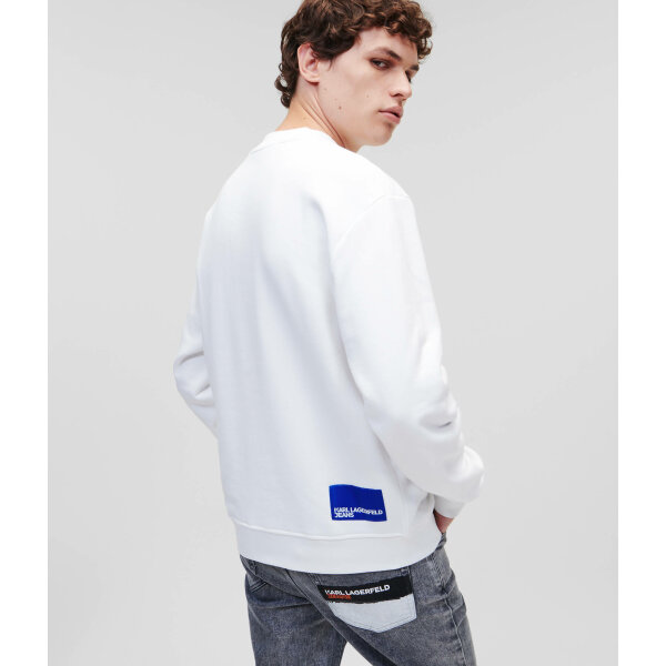 Ανδρική Μπλούζα KARL LAGERFELD REGULAR LOGO 231D1804 Λευκό - Image 2