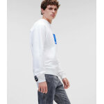 Ανδρική Μπλούζα KARL LAGERFELD REGULAR LOGO 231D1804 Λευκό - Image 4