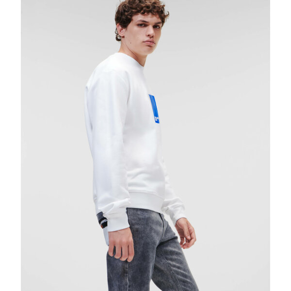 Ανδρική Μπλούζα KARL LAGERFELD REGULAR LOGO 231D1804 Λευκό - Image 4