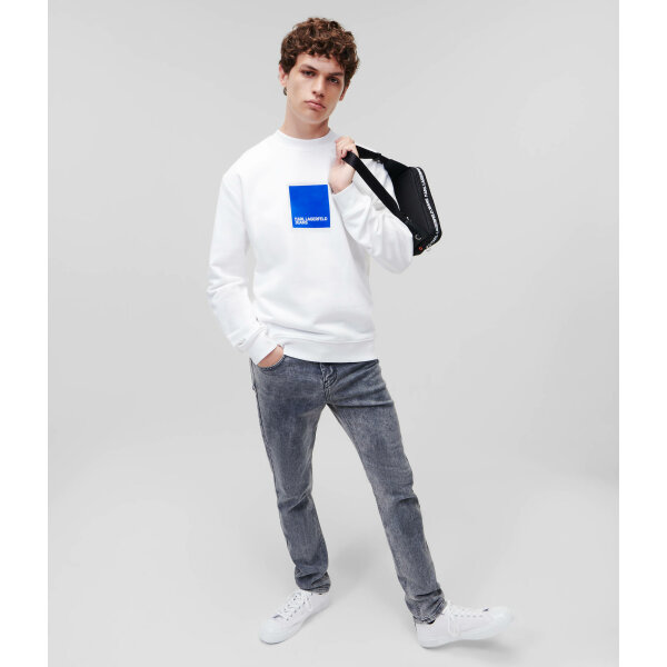 Ανδρική Μπλούζα KARL LAGERFELD REGULAR LOGO 231D1804 Λευκό - Image 5