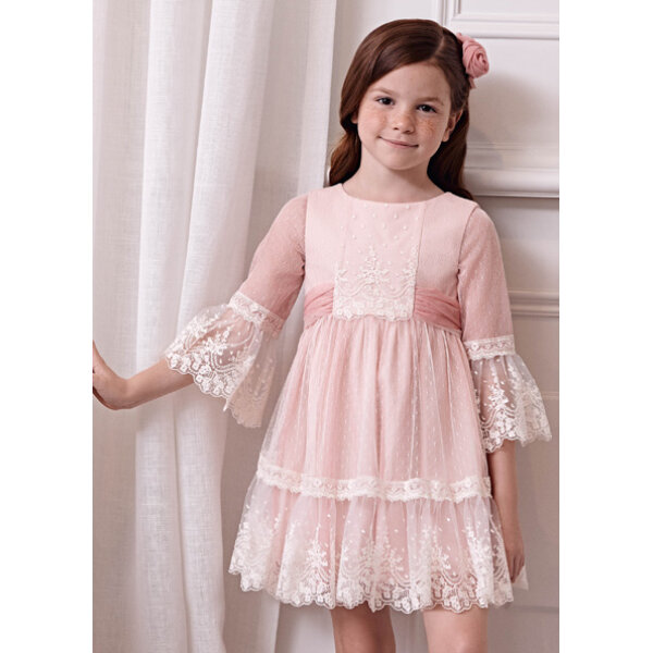 ΠΑΙΔΙΚΟ ΦΟΡΕΜΑ  ΜΕ ΤΟΥΛΙ ΡΠΖ ΚΟΡΙΤΣΙ ABEL & LULA  24-05046-030 - Image 1